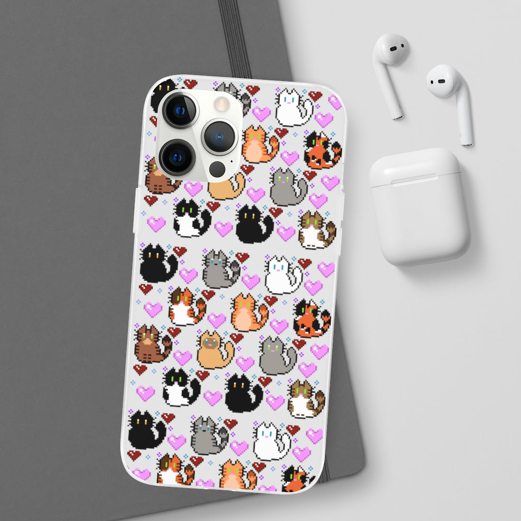 Pixel Cats Phone Cases