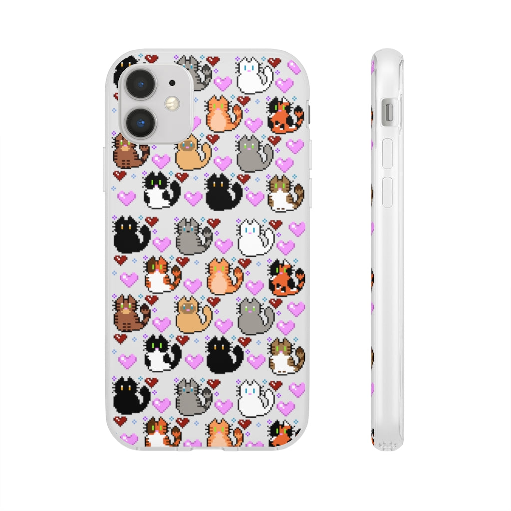 Pixel Cats Phone Cases