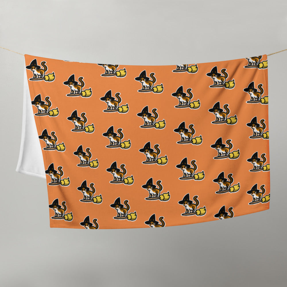 Calico Witch Throw Blanket
